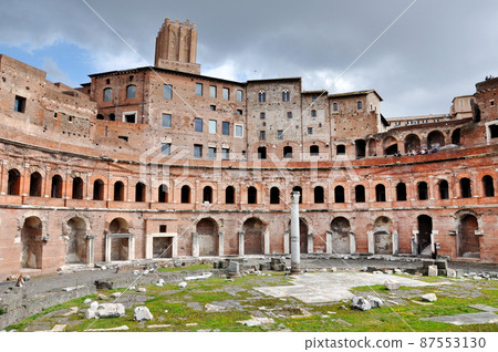Roman Imperial forum of Emperor Trajan in Rome, Italy 87553130