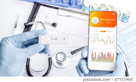 Health apps medical technology. Doctor using mobile smart phone. Online medicine application on digital smartphone screen. Mobile medicine, online doctor. Health apps medical technology. Doctor using mobile smart phone. Online medicine application on digital smartphone screen. Mobile medicine, online doctor. 87553460