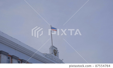 BARNAUL central area of the city at rush hour on January Russia 87554764