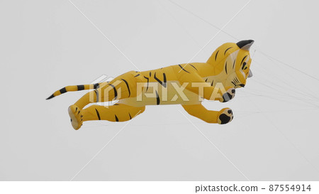 Color kite soaring in the sky 87554914