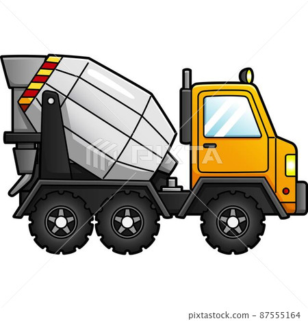 Concrete Mixer Cartoon Clipart Illustration Concrete Mixer Cartoon Clipart Illustration 87555164