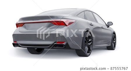 Large business sedan for work and family. 3D illustration 87555767