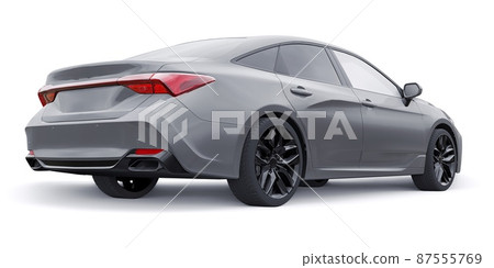 Large business sedan for work and family. 3D illustration Large business sedan for work and family. 3D illustration 87555769