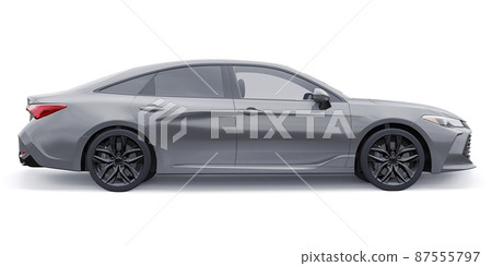 Large business sedan for work and family. 3D illustration 87555797