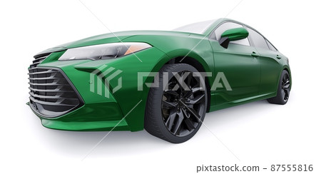 Large business sedan for work and family. 3D illustration 87555816