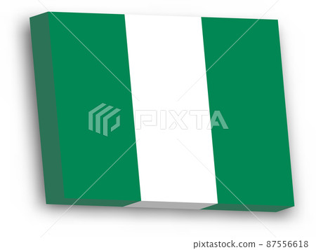 3D vector flag of Nigeria 3D vector flag of Nigeria 87556618