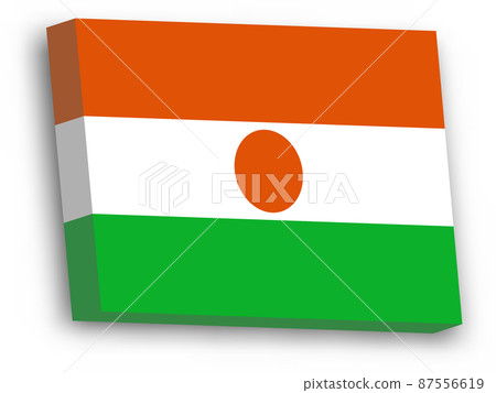 3D vector flag of Niger 87556619