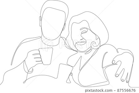 Elderly people hug together. Old people in love Elderly people hug together. Old people in love 87556676