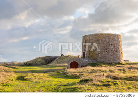 British Lewis Tower with nazi bunker, Saint Quen, bailiwick of Jersey, Channel Islands British Lewis Tower with nazi bunker, Saint Quen, bailiwick of Jersey, Channel Islands 87556809