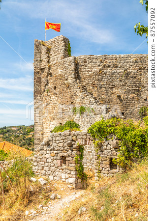 Old Bar fortress stone walls and citadel, Bar, Montenegro 87557092