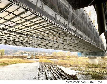 Bridge panel hanging scaffolding 87557563