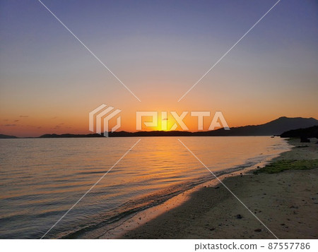 石垣島美麗的朝日美景 Tabaga 海灘 87557786