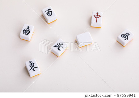 Mahjong tiles east-southwest-north Mahjong tiles east-southwest-north 87559941