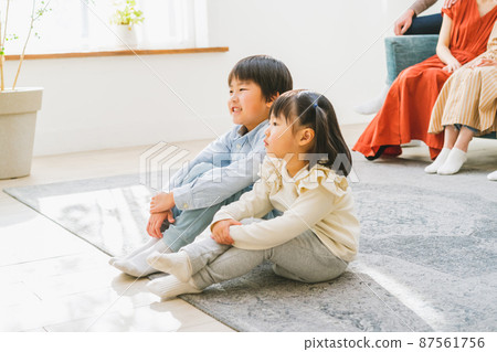 6歲和3歲的兄弟姐妹 87561756