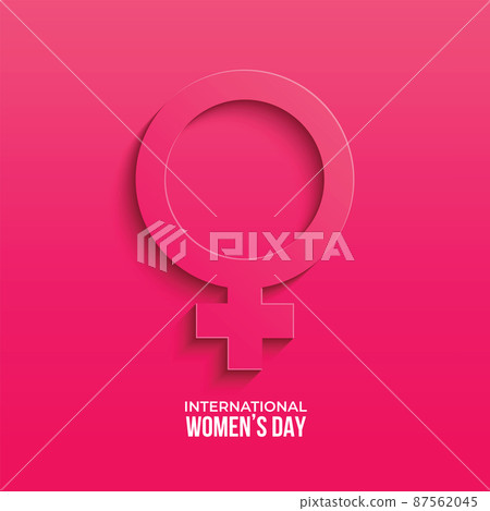 March 8. International Women's Day greeting card paper cut for your design. vector illustration March 8. International Women's Day greeting card paper cut for your design. vector illustration 87562045