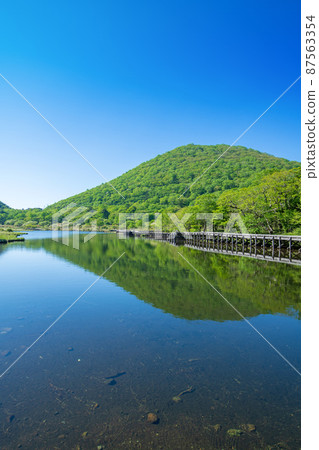 赤城公園 角萬淵 海濱長廊的景色 初夏的景色 87563354