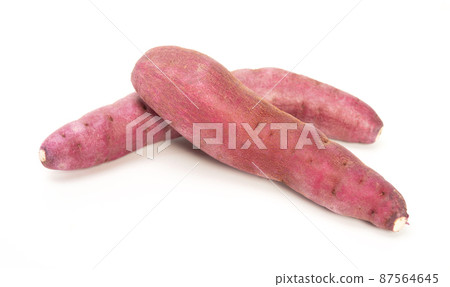 Sweet potatoe Isolated on white background. Japanese potatoe Sweet potatoe Isolated on white background. Japanese potatoe 87564645