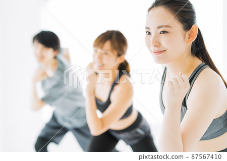 健美操 健身 健美操 運動 健身房 舞蹈 鍛煉 87567410