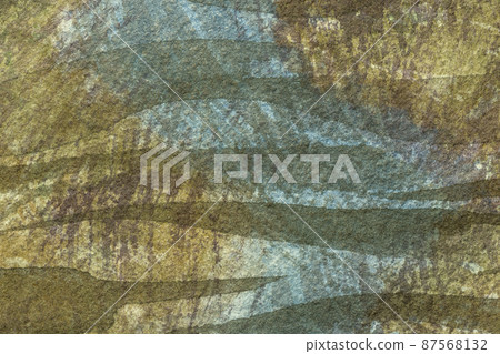 Abstract art background dark blue and brown colors. Watercolor painting on canvas with beige soft gradient. 87568132