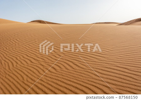 Erg Chebbi, sand desert of Merzouga, southeast of Morocco. Popular destination for travellers. Erg Chebbi, sand desert of Merzouga, southeast of Morocco. Popular destination for travellers. 87568150