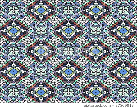 Continuous geometric pattern Continuous geometric pattern 87569012