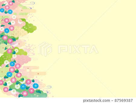 背景材料-日式牽牛花 2022-2-1 背景材料-日式牽牛花 2022-2-1 87569387