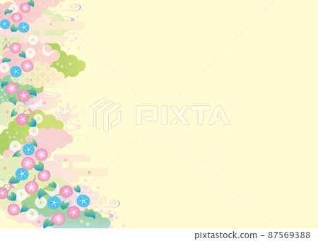 背景材料-日式牽牛花 2022-2-1 Beku 87569388