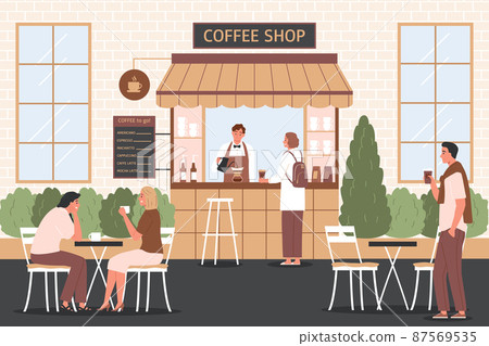 Coffee Shop Background 87569535