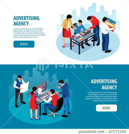 Advertising Agency Horizontal Banners Advertising Agency Horizontal Banners 87571204