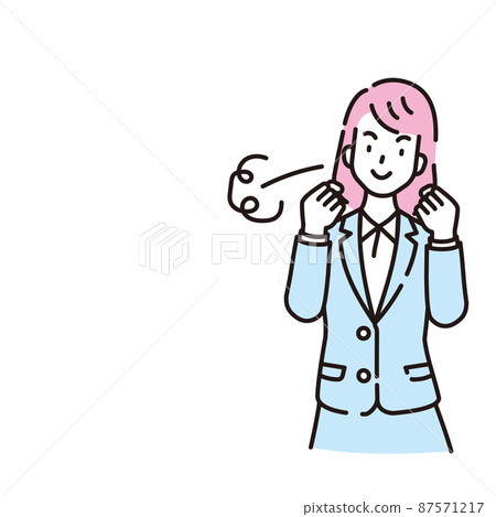 Person illustration line drawing 87571217