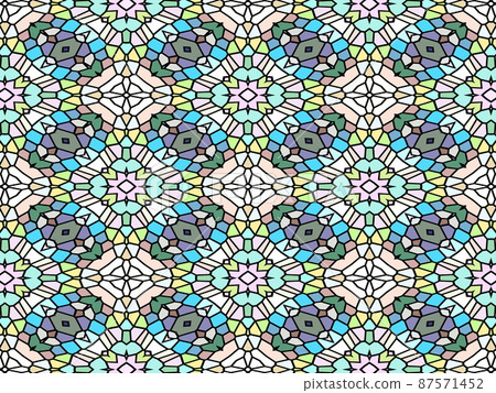 Continuous geometric pattern Continuous geometric pattern 87571452
