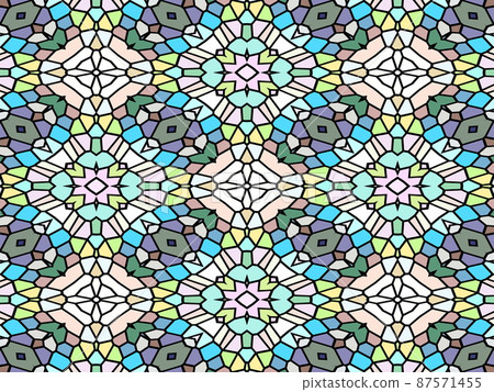 Continuous geometric pattern Continuous geometric pattern 87571455