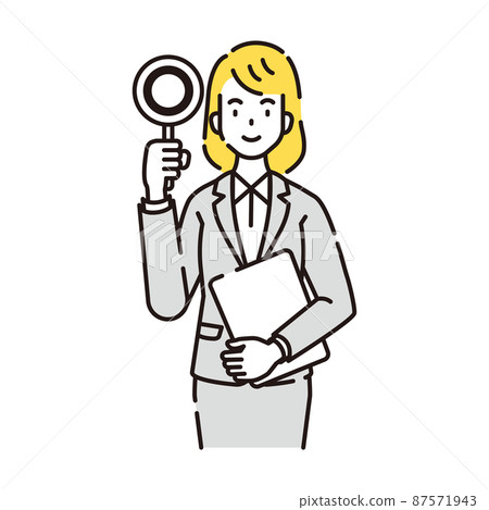 Person illustration line drawing 87571943