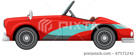 Classic racing car in cartoon style Classic racing car in cartoon style 87572242