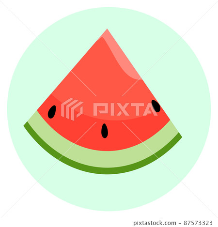 Vector slice watermelon. 87573323