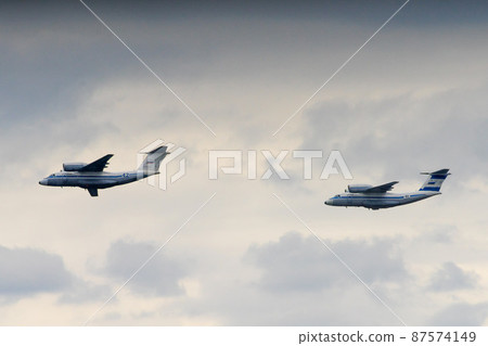 transport aircraft AN 72 in flight transport aircraft AN 72 in flight 87574149