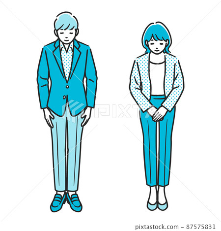 男女鞠躬 87575831