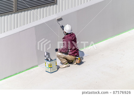 Painting work, roller finish, yuzu skin 87576926