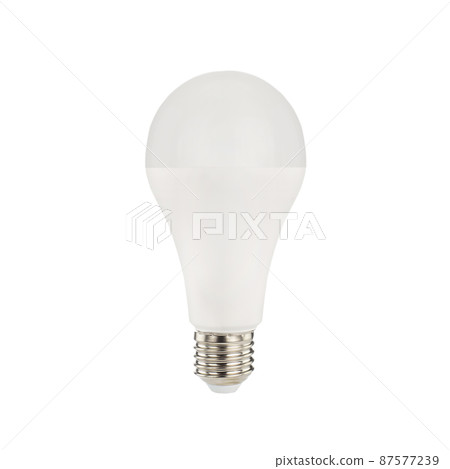 LED light bulbs, isolated. Glowing led light in white background. 87577239