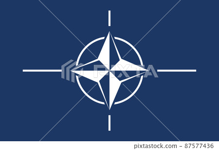 Full frame shot of nato flag with copy space 87577436