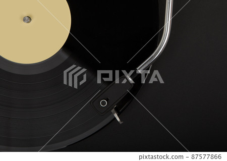 Record player with phonorecord - black. 87577866