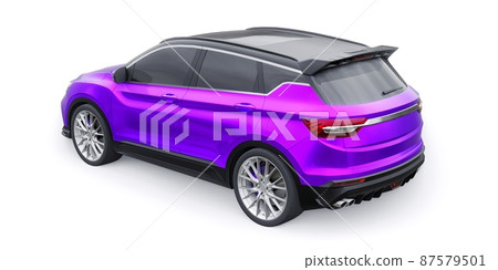 sports compact car SUV. 3d render illustrration sports compact car SUV. 3d render illustrration 87579501