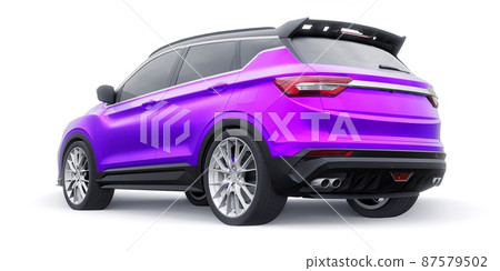 sports compact car SUV. 3d render illustrration sports compact car SUV. 3d render illustrration 87579502