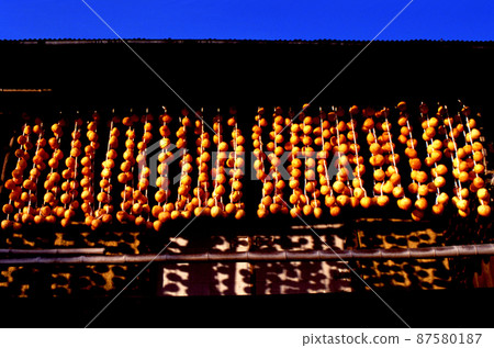 阿武隈川沿岸的冬季傳統Anpo-gaki 87580187