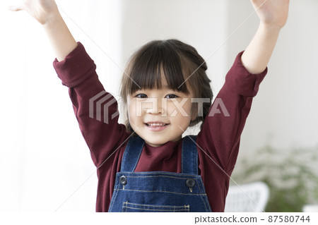 Smiley first grade girl 87580744