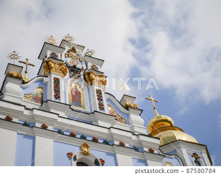 St Michael s Golden Domed Monastery detail in Kiev, Ukraine St Michael s Golden Domed Monastery detail in Kiev, Ukraine 87580784
