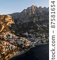 Aerial view of Positano, a little town along Amalfi Coast 87581654