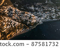 Aerial view of Positano, a little town along Amalfi Coast 87581732