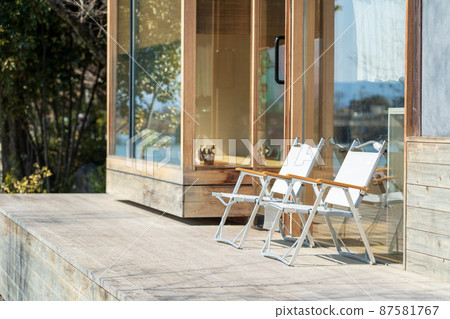 Terrace seats with cute chairs 87581767