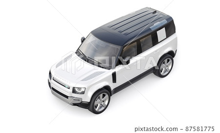 Tula, Russia. February 16, 2022: Land Rover Defender 2020. Expedition SUV for rural areas and outdoor activities. 3d render Tula, Russia. February 16, 2022: Land Rover Defender 2020. Expedition SUV for rural areas and outdoor activities. 3d render 87581775